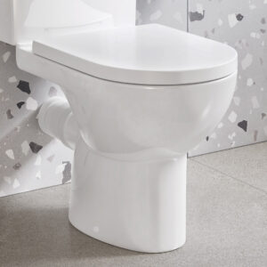 Rene Close Coupled Open Back Rimless Toilet Pan