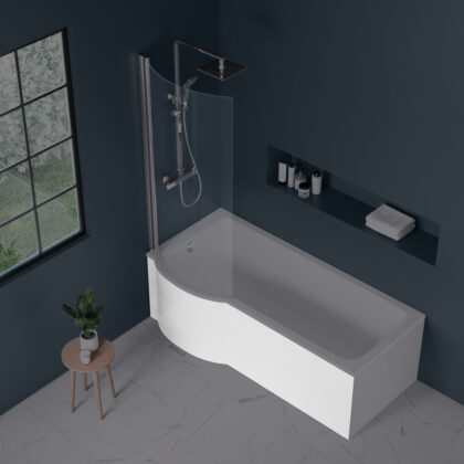 P Shape Bath Front Panel