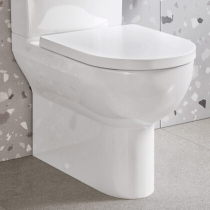 Rene Close Coupled Fully Enclosed Rimless Toilet Pan
